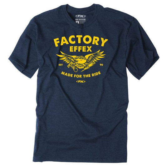 Factory Effex FX Eagle T-Shirt (X-Large, Heather Navy)