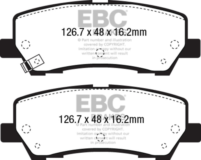 Ebc DP43043R EBC Yellowstuff Brake Pad Sets