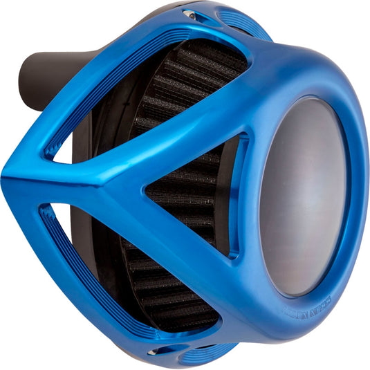 Arlen Ness 600-244 Clear Tear Series Air Cleaner Kit - Blue Anodized
