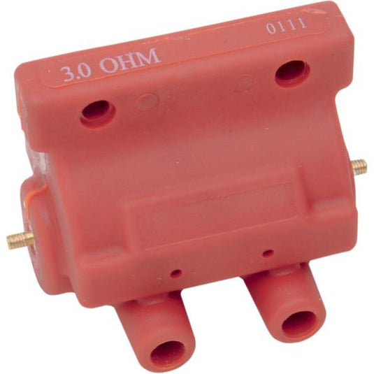 Drag Specialties 2102-0217 12V Performance Ignition Coil - 3 OHM - Red