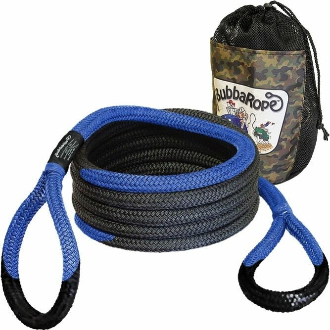 Bubba Rope 176653BL Sidewinder UTV Recovery Rope - Black/Blue