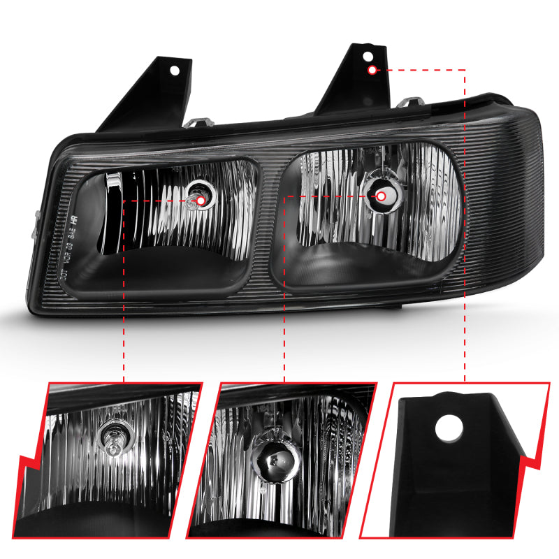 Load image into Gallery viewer, Anzo 111474 ANZ Crystal Headlights
