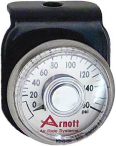 Arnott K-2636 Pressure Gauge - Chrome