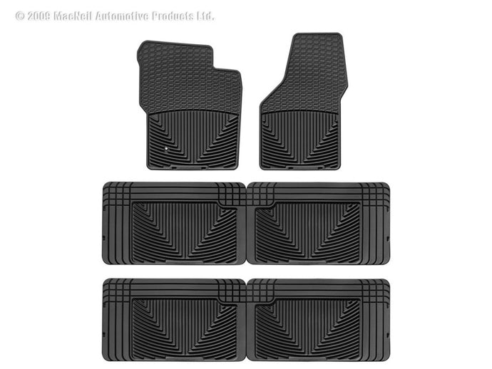 Weathertech W19-W25-W25 WT Rubber Mats - Front - Blk