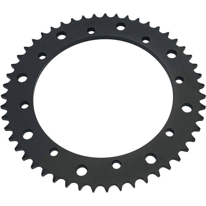 Drag Specialties 1210-2669 Replacement Rear Sprocket - Black - 51T For 530 Chain Drive Conversion Kit