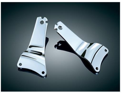 Kuryakyn 1666 Fixed Backrest Mounts - Tall
