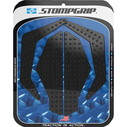 Stompgrip 55-10-0187B Volcano Profile Traction Tank Grip - Street - Black