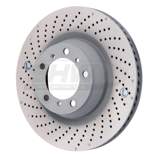 Shw Performance PRL39977 SHW Drilled-Dimpled MB Rotors