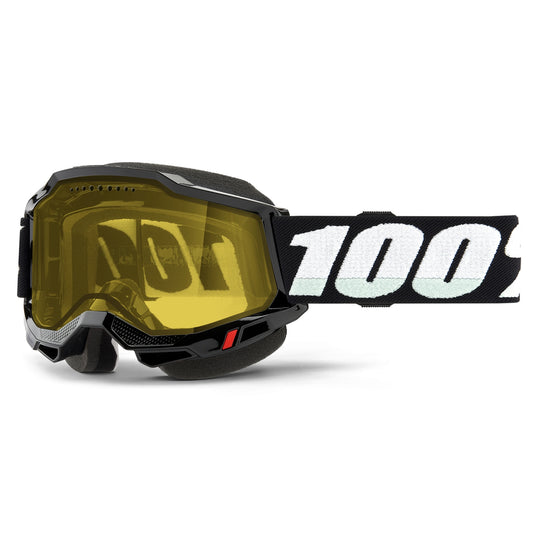 100% Accuri 2 Snowmobile Goggles (One Size Fits Most, Black)