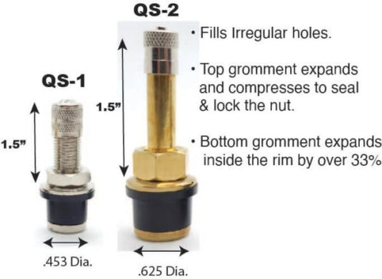 Hardline QS-2 Quickstem Push-In Valve Stem - 0.625in.