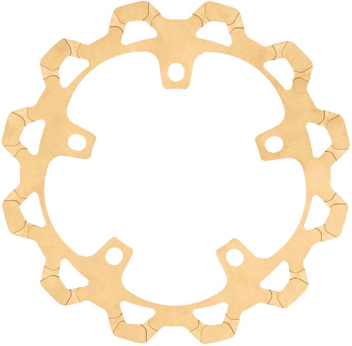 Lyndall Racing Brakes 6-632 Touring One Piece Rotor - 12.5in. - Gold