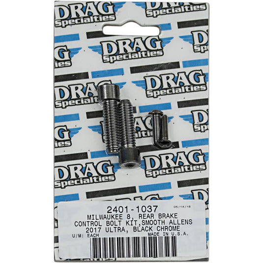 Drag Specialties 2401-1037 Rear Brake Control Bolt Kit - Smooth