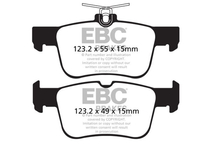 Ebc DP42160R EBC Yellowstuff Brake Pad Sets