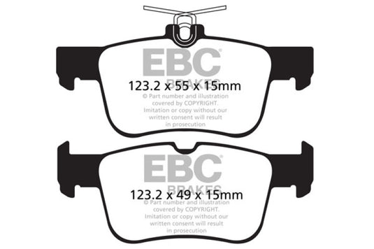 Ebc DP42160R EBC Yellowstuff Brake Pad Sets