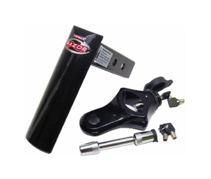 Trimax TRZ6PB Deluxe Adjustable Drop Hitch - 6in. - Black Powder Coat