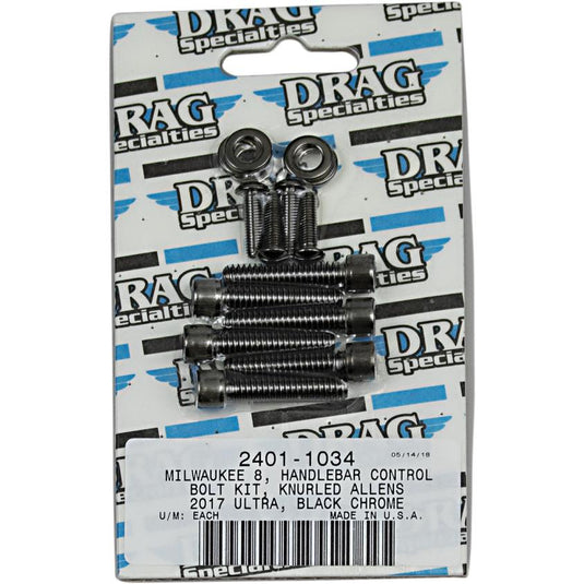 Drag Specialties 2401-1034 Handlebar Controls Bolt Kit - Knurled