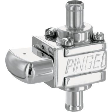 Pingel GV26GP Guzzler Fuel Valve - 22mm - 3/8in. Single Outlet - Polished