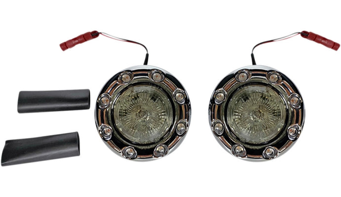Custom Dynamics PB-BR-RR-IND-CS Probeam Bullet Ringz 1157 Rear Turn Signal - Chrome Bezel/Smoke Lens