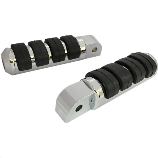 Drag Specialties 1620-1847 Soft-Ride Large Diameter Passenger Footpegs - Chrome