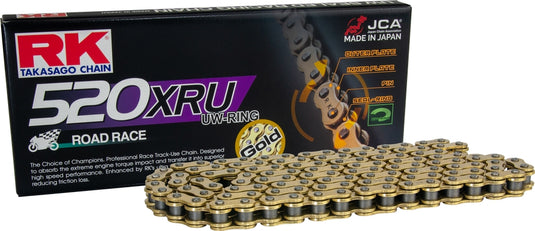 Excel GB520XRU-124 GB520XRU Drive Chain - 124 Links - Gold