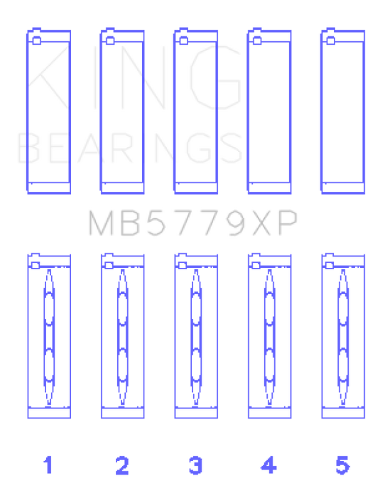 King Engine Bearings MB5779XP KING Main Bearings