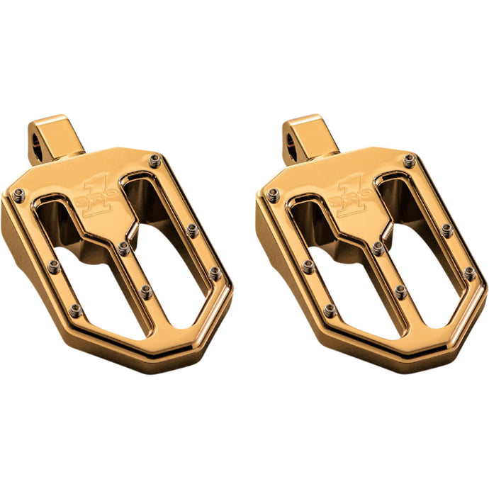 Pro-One Performance 500751TIN Moto V1 Billet Footpeg - Gold
