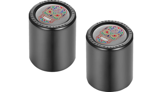 Figurati Designs FD30-DC-25-30-BLK Short Docking Cover - Black with Sugar Skull