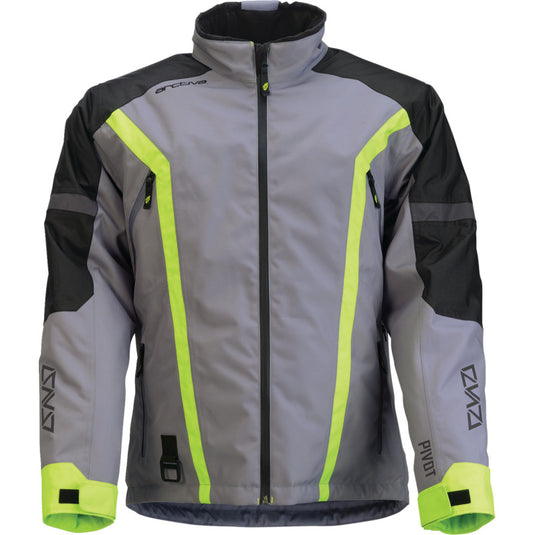 Arctiva Pivot 8 Jacket (X-Large, Gray/Hi-Vis)