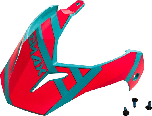 G-Max Visor with Screws for GM-11/S Helmets - Trapper Matte Teal/Orange