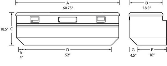 Tradesman 9460T TRA Flush Mount Box - Alum