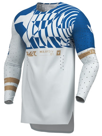 Load image into Gallery viewer, Thor Sportmode Mind Control Jersey (Small, Light Gray/Blue)
