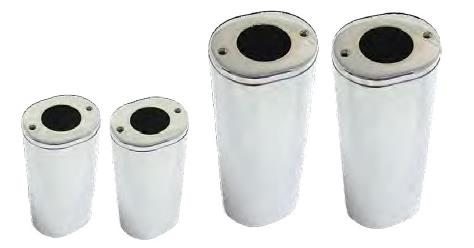 Harddrive 301191 Fork Slider Cover - +2in. - Chrome