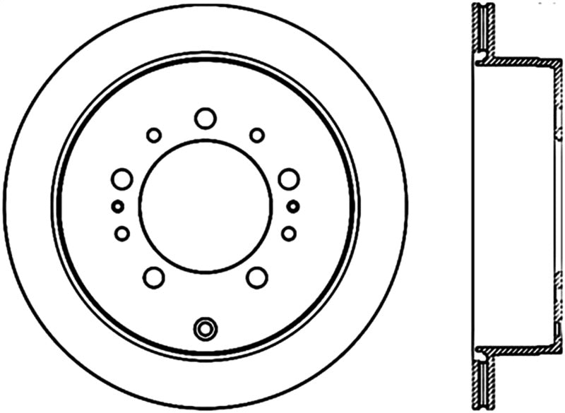 Load image into Gallery viewer, Stoptech 126.44157CSR ST Slotted Sport Brake Rotors

