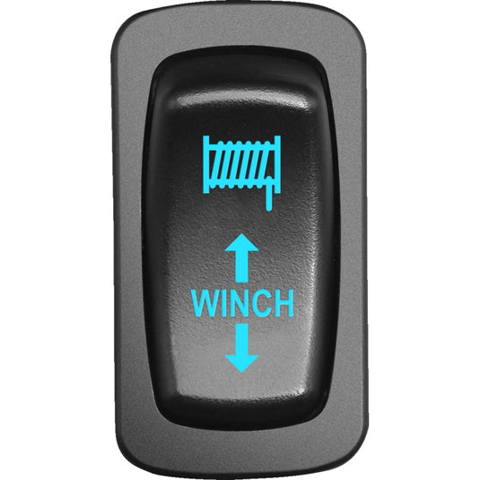 Moose Utility WIN-CAR-B Low Profile Rocker Switch - Winch - Blue