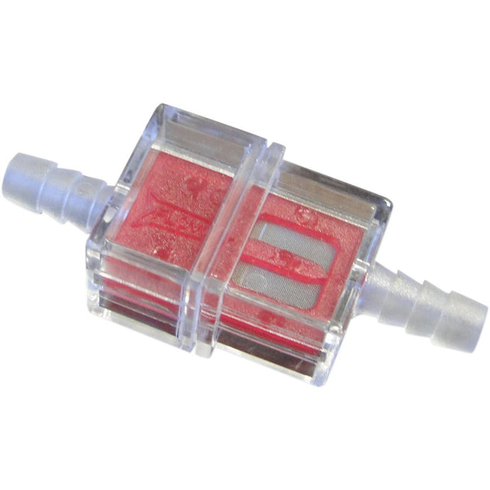 Helix Racing Products 118-9213 In-Line Fuel Filter - Red