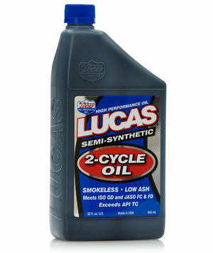 Lucas Oil 10110 High Performance Semi-Synthetic 2T Oil - Racing