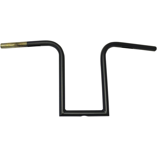 La Choppers LA-7381-12M 1in. Old School Bourbon Ape Hanger Handlebar - 12in. - Black