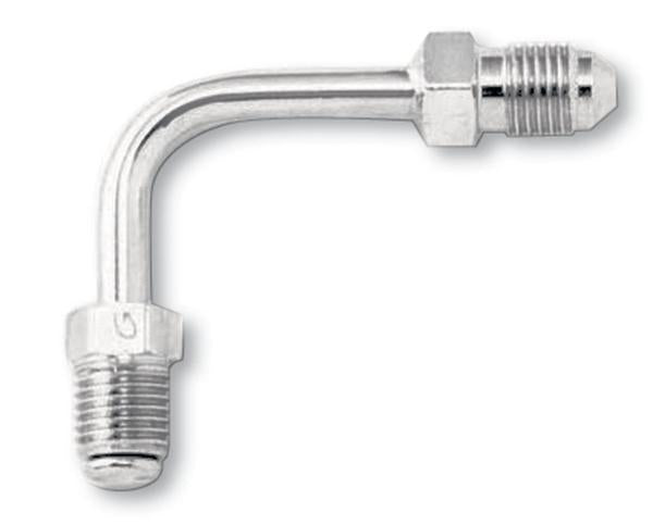 Goodridge P690-03CH Universal Short 90deg. Tube Adapter - Chrome