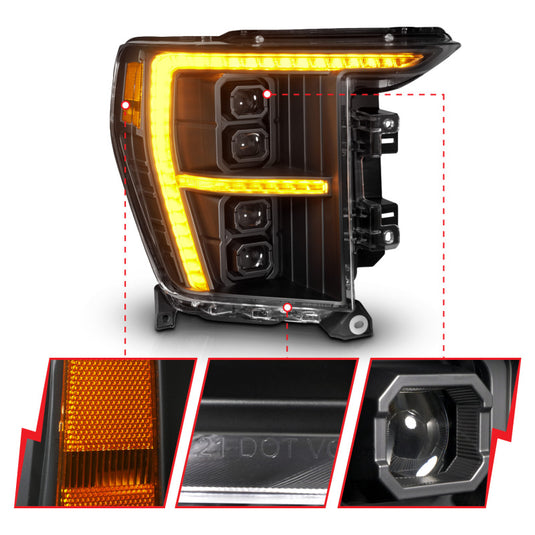 Anzo 111593X-R ANZ LED/Projector Headlights