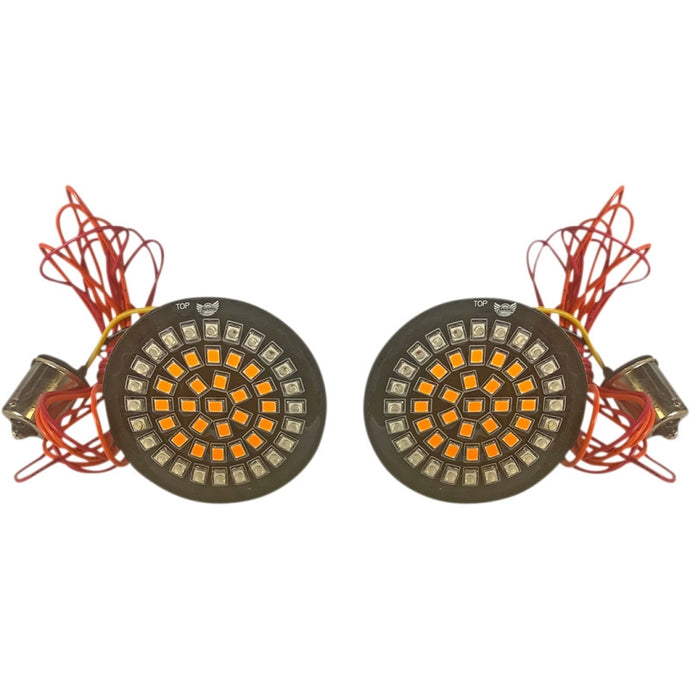 Custom Dynamics GEN-4-AR2-1156 Genesis 4 Amber/Red Dynamic Clusters2 Bullet-Style Rear Turn Signals