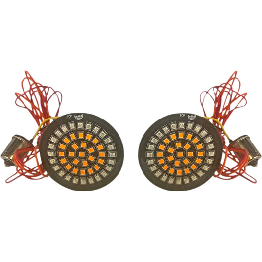Custom Dynamics GEN-4-AR2-1156 Genesis 4 Amber/Red Dynamic Clusters2 Bullet-Style Rear Turn Signals