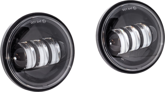 Letric Lighting Co. LLC-ILPL-B 4.5in. LED Passing Lamp for Indian - Black