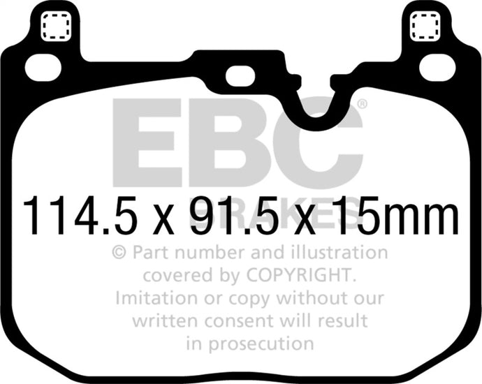 Ebc DP42393R EBC Yellowstuff Brake Pad Sets
