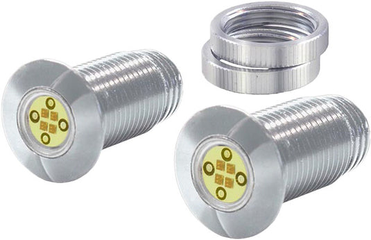 Bagger Nation BOLTS-DRL-C Lightning Bolts LED Lights - White/Amber - Chrome