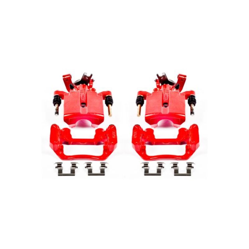Load image into Gallery viewer, Powerstop S4892 PSB Red Calipers
