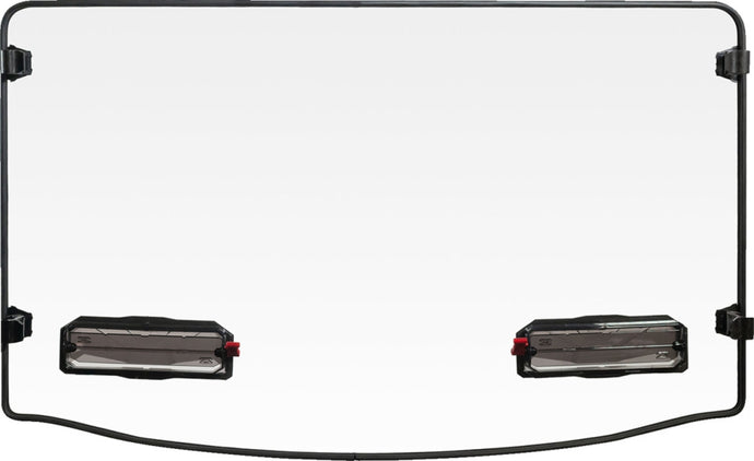 Seizmik 50-50496KIT Toolless Versa-Vent Windshield - Hard Coated Polycarbonate