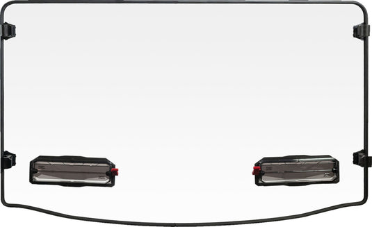 Seizmik 50-50491KIT Toolless Versa-Vent Windshield - Hard Coated Polycarbonate