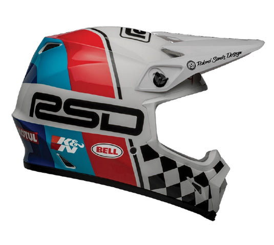 Bell Helmets Visor for MX-9 MIPS RSD The Rally Helmets - Gloss White/Black