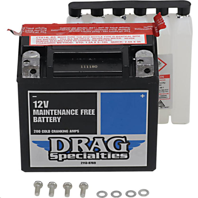 Drag Specialties 2113-0769 AGM Maintenance-Free Battery