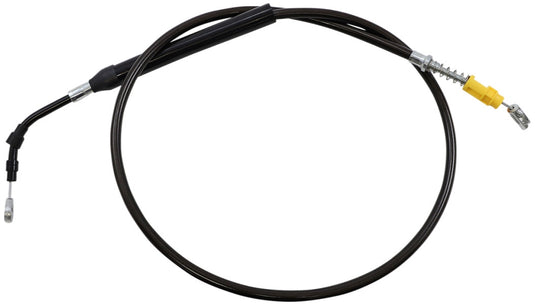 La Choppers LA-8056C16M Clutch Line - Midnight Braided with 15-17in. Ape Hangers